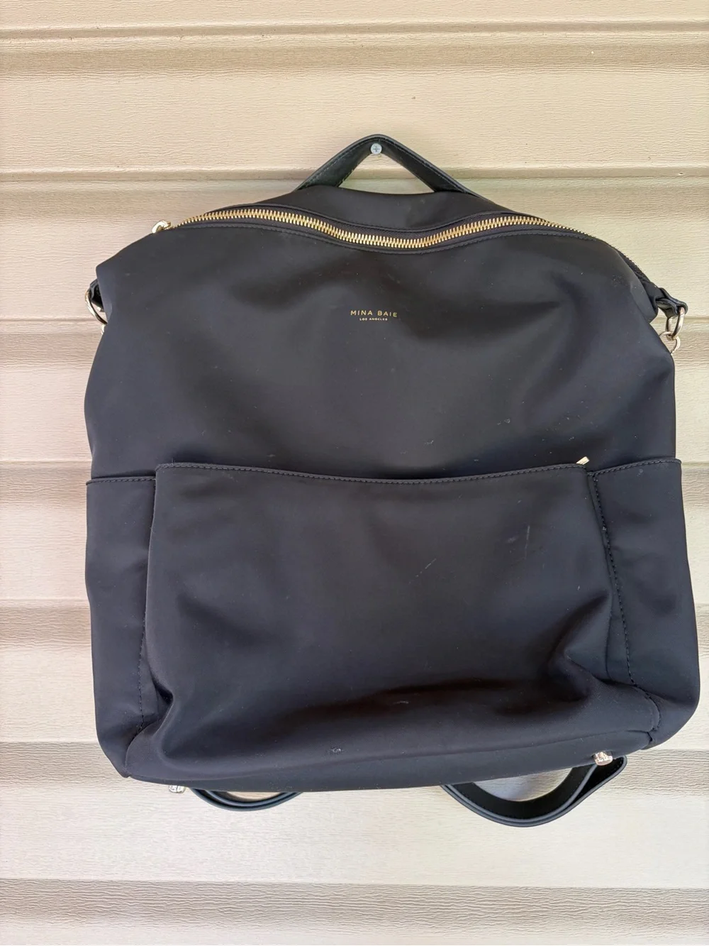 Mina Baie Stevie Diaper Bag Black